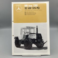 MERCEDES Prospekt Ackerschlepper MB-trac 1300
