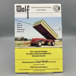 WOLF Prospekt Zweiachs-Dreiseitenkipper und Tandem