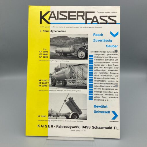 KAISER Prospekt Fässer
