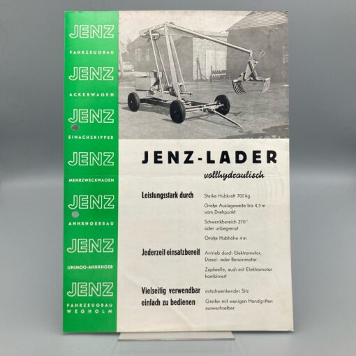 JENZ Prospekt Hydraulik-Lader