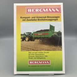BERGMANN Prospekt Kompost- und Universal-Streuwagen mit Zweiteller-Breitstreuaggregat
