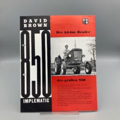 DAVID BROWN Prospekt Traktor 850 Implematic