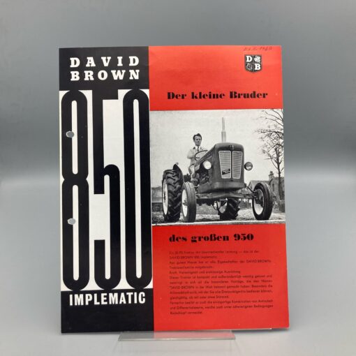 DAVID BROWN Prospekt Traktor 850 Implematic