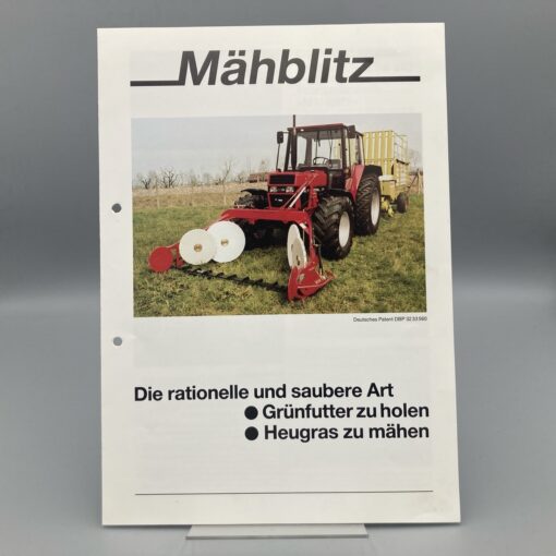 WARCHALOWSKI Prospekt Doppelmesser-Frontmähwerk "Mähblitz"