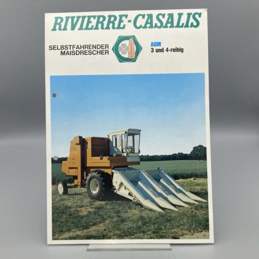 RIVIERRE-CASALIS Prospekt selbstfahrender Maisdrescher