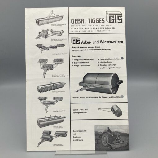 GTS Prospekt Acker- und Wiesenwalzen