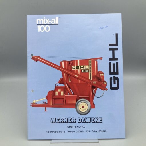 fahrbare Mahl- und Mischanlage mix-all 100