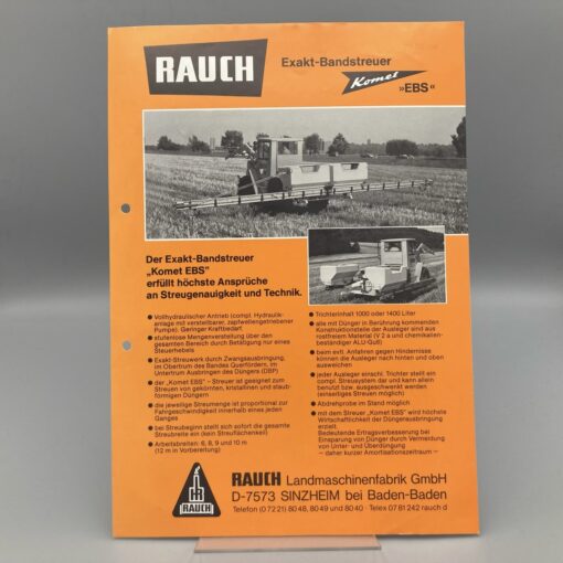 RAUCH Prospekt Exakt-Bandstreuer "Komet"