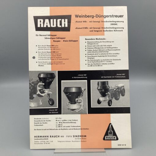 RAUCH Prospekt Weinberg-Düngerstreuer