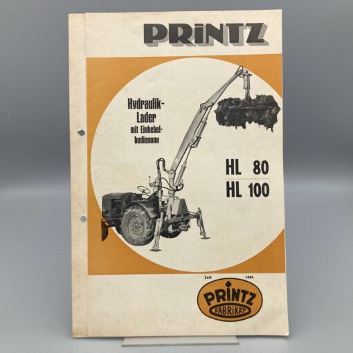 PRINTZ Prospekt Hydraulik-Lader