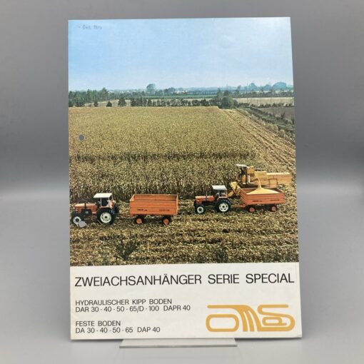 OMAS Prospekt Zweiachsanhänger