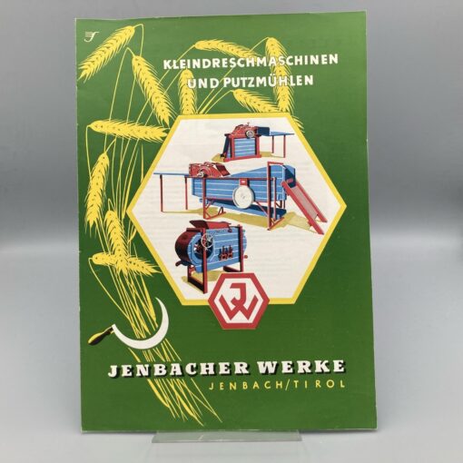 JENBACHER WERKE Prospekt Kleindreschmaschinen und Putzmühlen