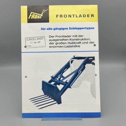 FROST Prospekt Frontlader