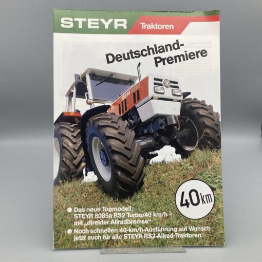 STEYR Prospekt Traktor 8065a/8075a/8085a "Deutschland Premiere"