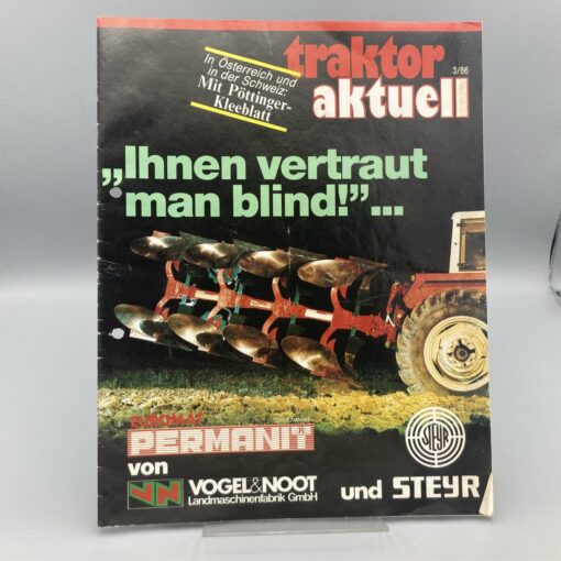 STEYR Magazin "Traktor aktuell" 03/1986