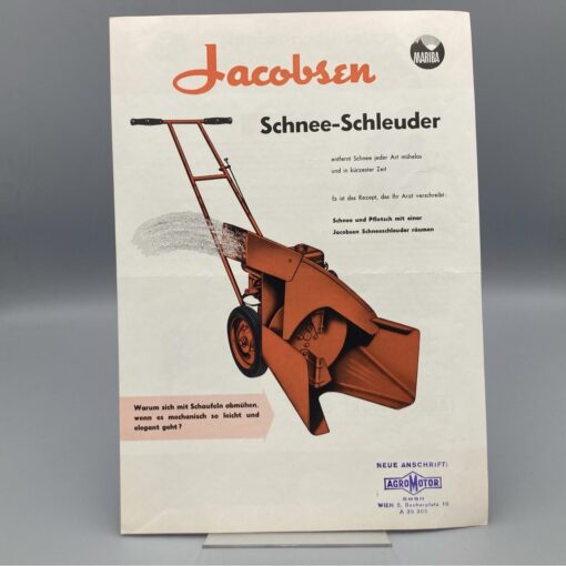 JACOBSEN Prospekt Schnee-Schleuder