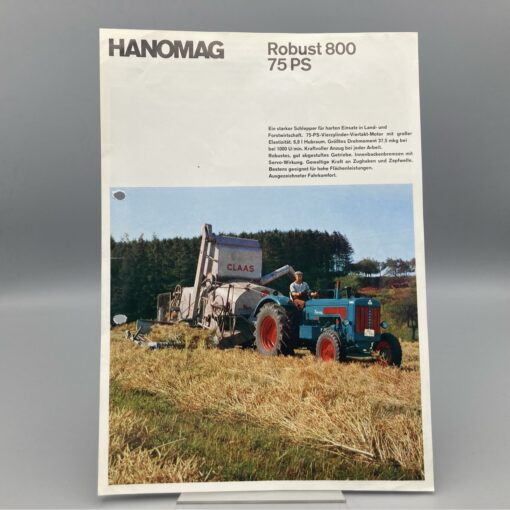 HANOMAG Prospekt Traktor ROBUST 800