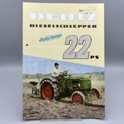 DEUTZ Prospekt Dieselschlepper 22PS
