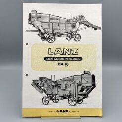 LANZ Prospekt Stahl-Großdreschmaschine DA 18