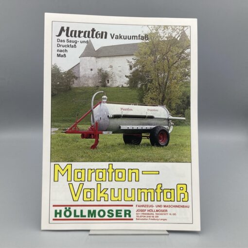 HÖLLMOSER Prospekt Vakuumfaß u. Güllemixer "Maraton"
