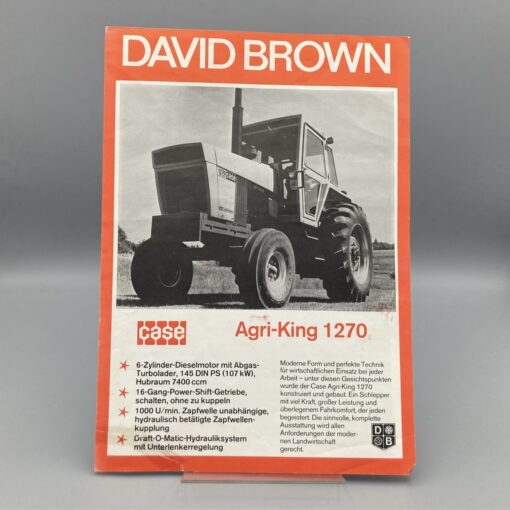 DAVID BROWN Prospekt Traktor Agri-King 1270