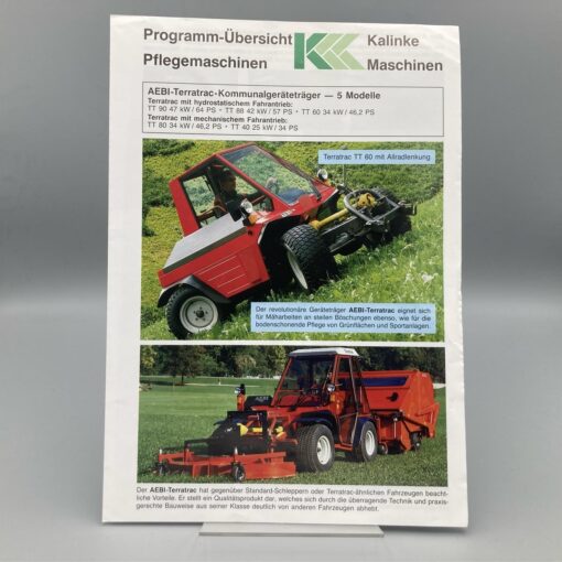 KALINKE Prospekt Kommunalgeräteträger AEBI Terratrac