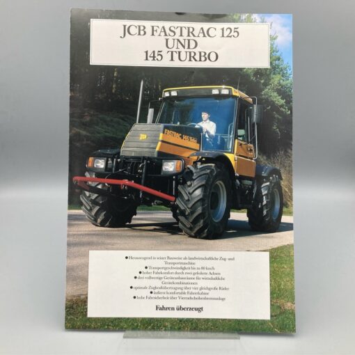 JCB Prospekt Traktor FASTRAC 125 u. 145 Turbo