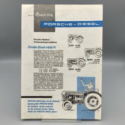 PORSCHE-DIESEL Prospekt Traktor Junior/Standard/Super