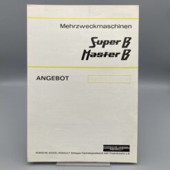 PORSCHE-DIESEL RENAULT Preisblatt Mehrzweckmaschinen Super B/Master B