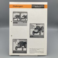 PORSCHE-DIESEL RENAULT Infoblatt Diapositive für Kinowerbung Traktoren Super/Master