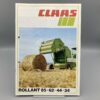 CLAAS Prospekt Pressen ROLLANT 85/62/44/34