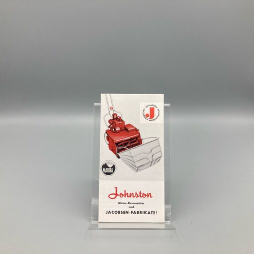 JACOBSEN MARIBA Prospekt Motor-Rasenmäher "JOHNSTON"