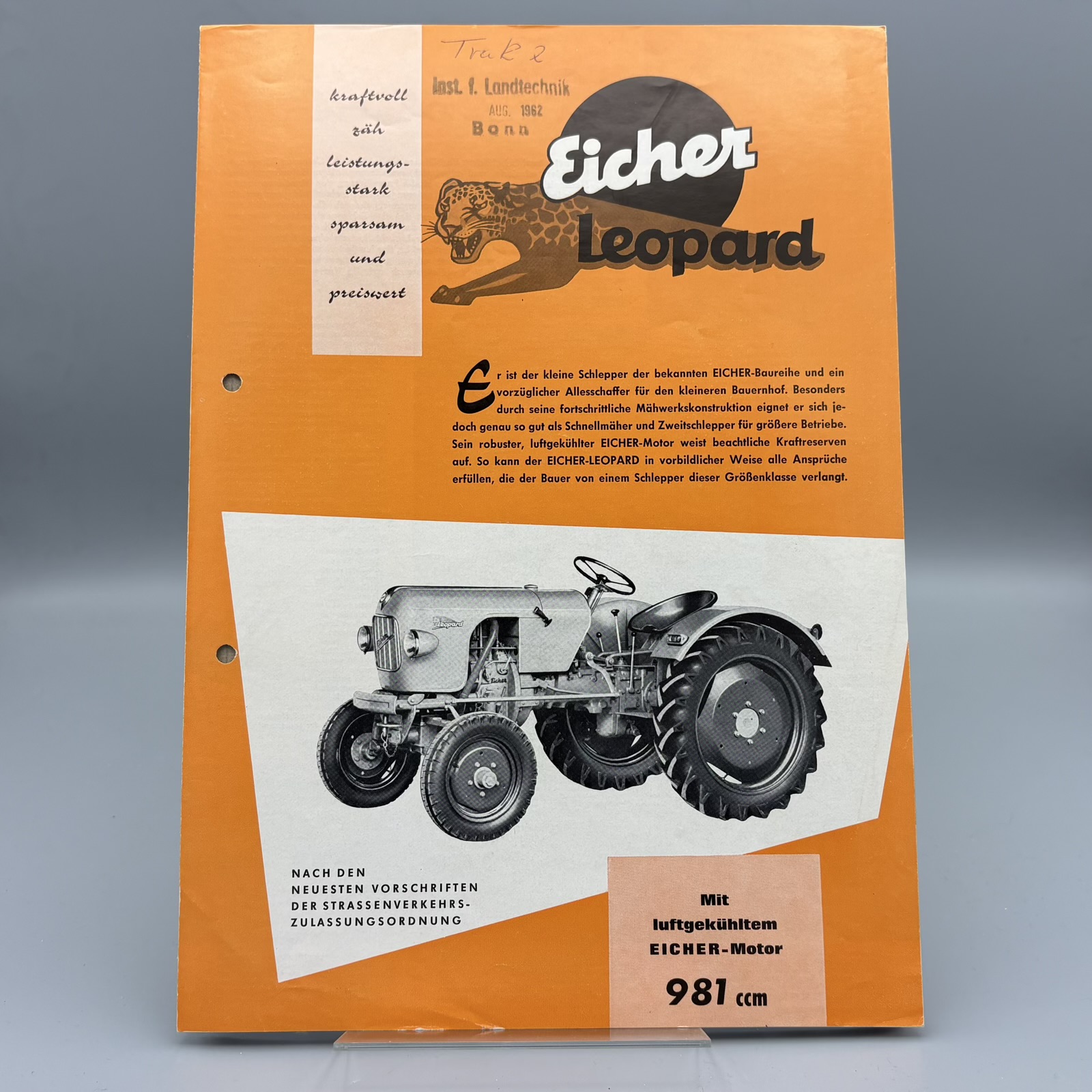 EICHER Prospekt Traktoren "Leopard" 981ccm