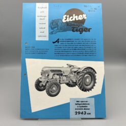 EICHER Prospekt Traktoren "Königstiger"