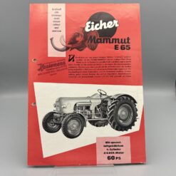 EICHER Prospekt Traktor MAMMUT E65