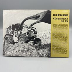 EICHER Prospekt Schlepper Königstiger 2 52PS