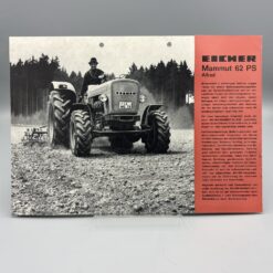 EICHER Prospekt Schlepper Mammut 62PS Allrad