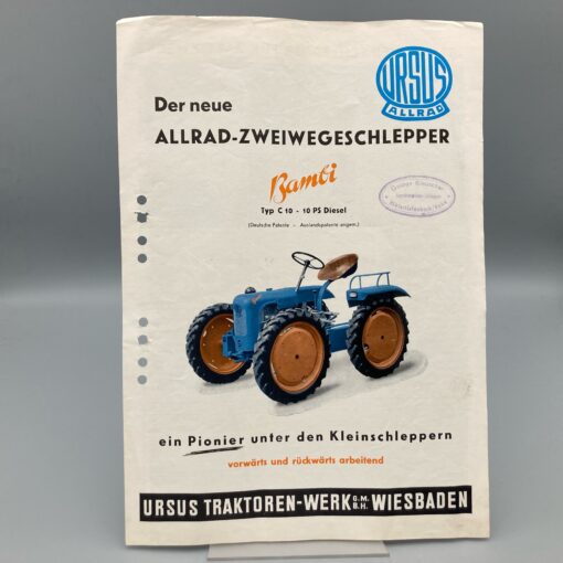 URSUS Prospekt Zweiwegeschlepper Typ C10 Bambi