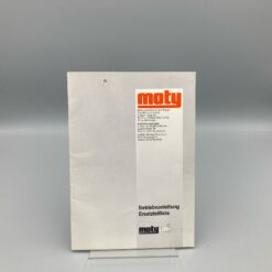 MOTY Betriebsanleitung u. Ersatzteilliste für Mäher uni