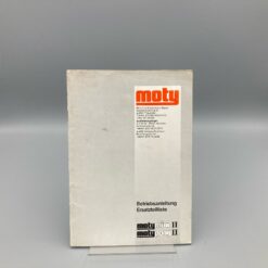 MOTY Betriebsanleitung u. Ersatzteilliste für Mäher mini II, pony II