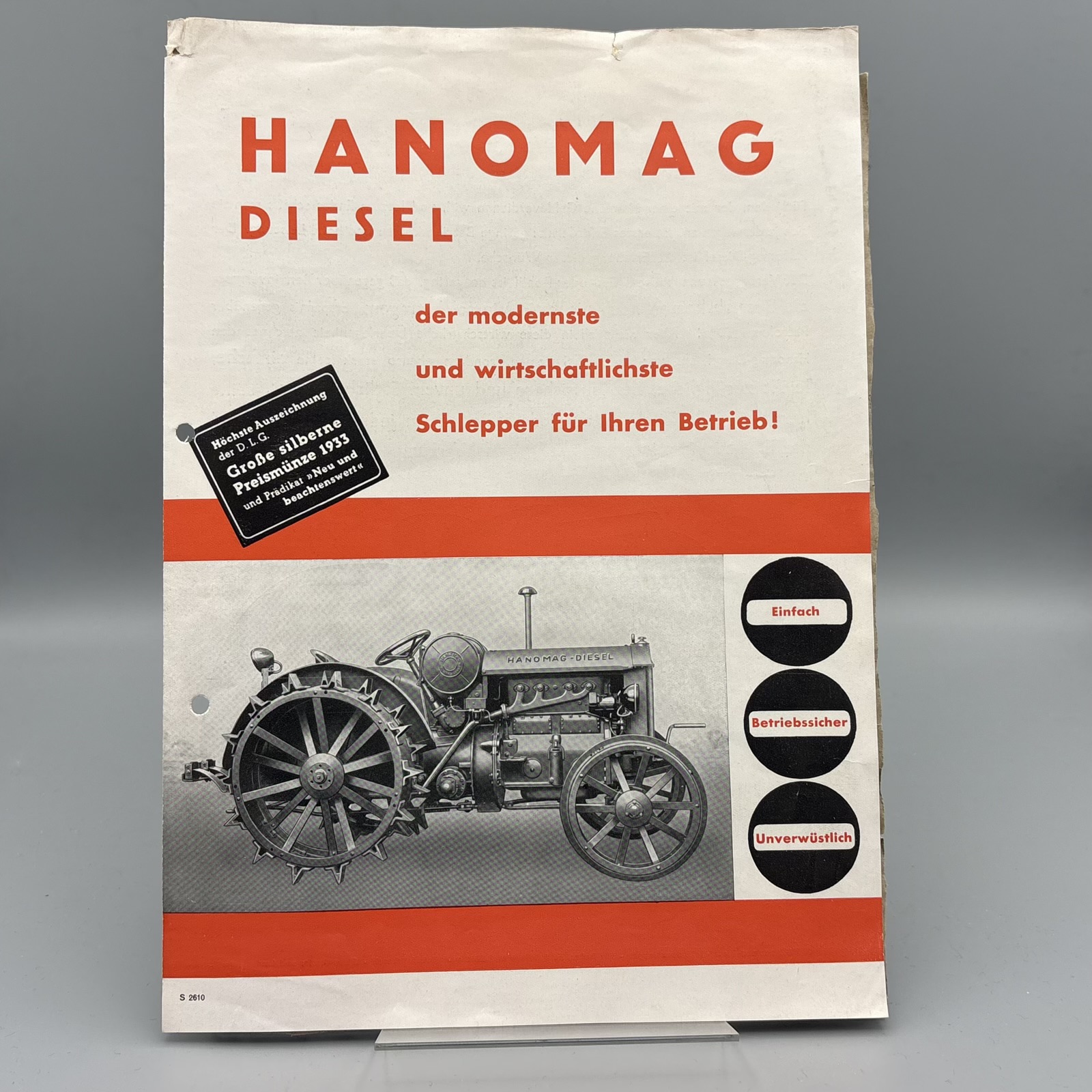 HANOMAG Prospekt Diesel Schlepper