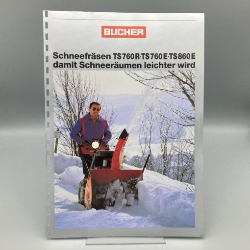 BUCHER Prospekt Schneefräse TS760R/TS760E/TS860E