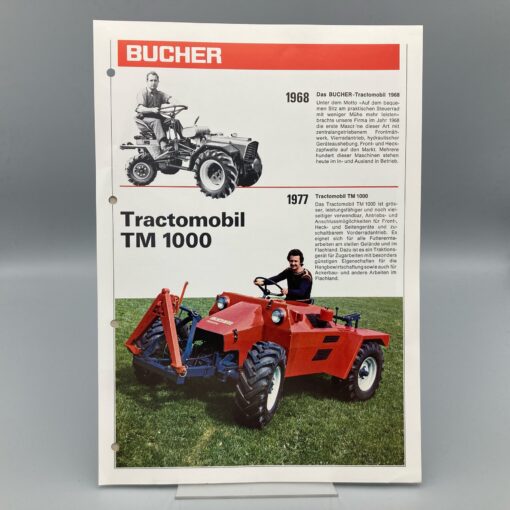 BUCHER Prospekt Tractomobil TM1000