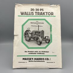 MASSEY-HARRIS Prospekt Wallis Traktor