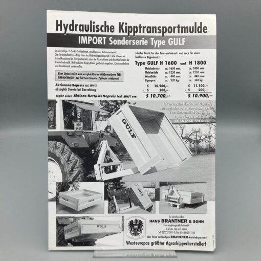 BRANTNER Prospekt Kipptransportmulde