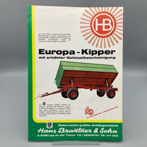 BRANTNER Prospekt Europa-Kipper