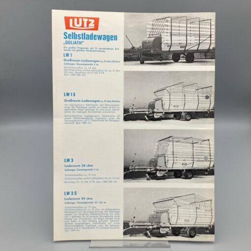 LUTZ Prospekt Selbstladewagen "Goliath"