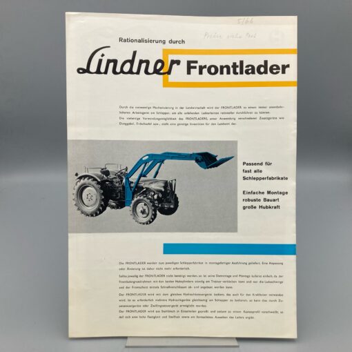 LINDNER Prospekt Frontlader