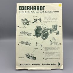 EBERHARDT Prospekt Geräte-Reihe zum FAHR-Gerätetrac GT130