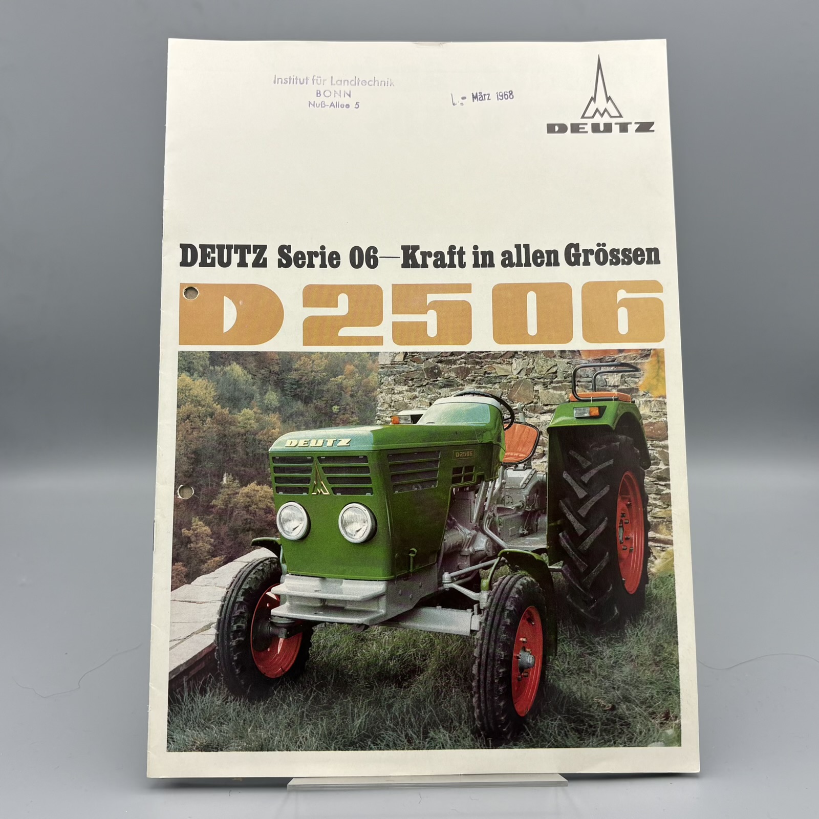 DEUTZ Prospekt Traktor D2506